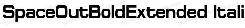 SpaceOutBoldExtended Itali字体转换